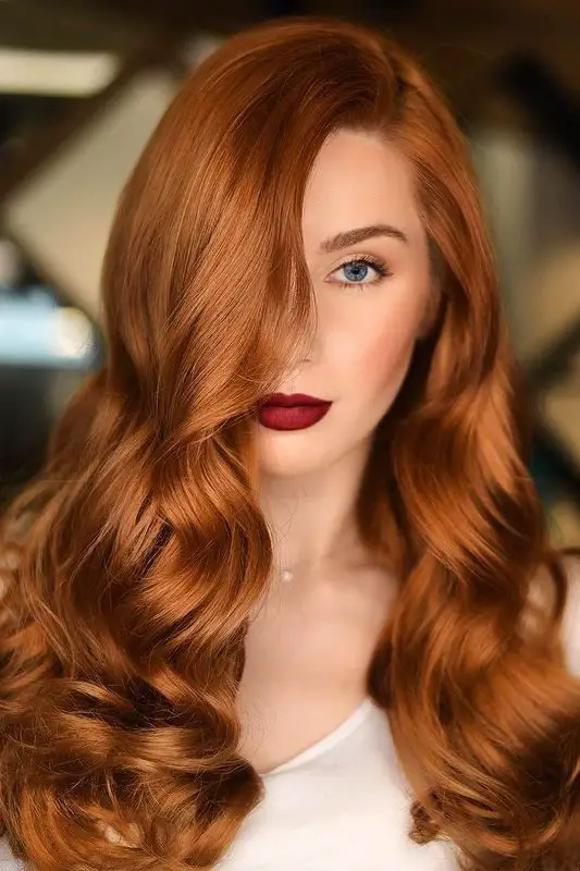 Copper Hair Dark Brows