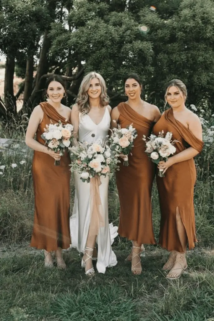 Rustic Brown Bridesmaid Dresses