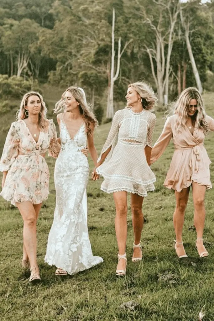 Rustic Wedding Bridesmaid Dresses Short