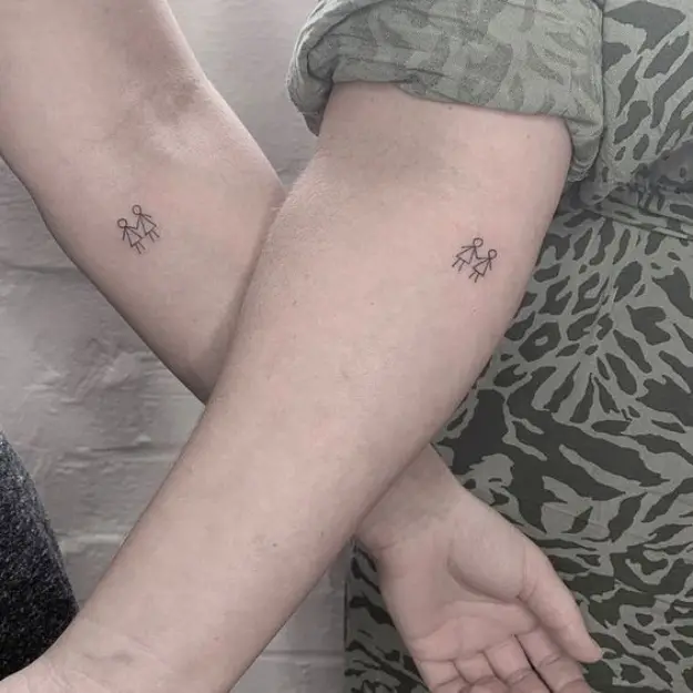 Small Mother Daughter Tattoos