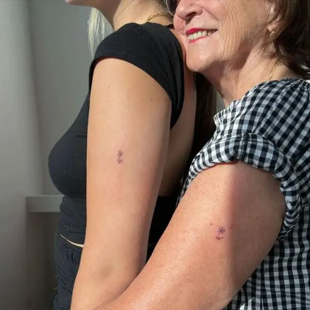 mother daughter matching tattoos