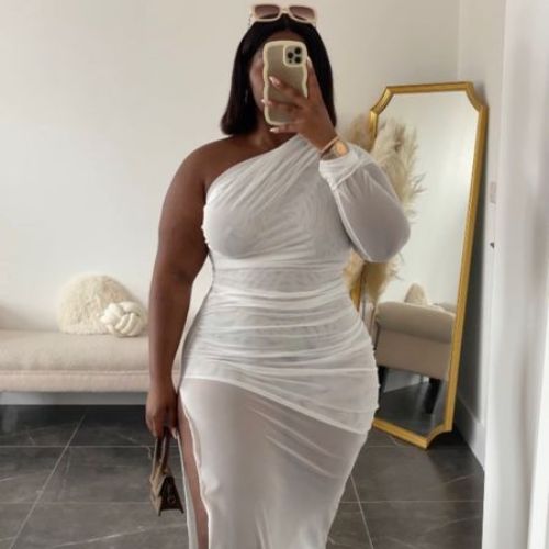 All White Party Plus Size Outfits