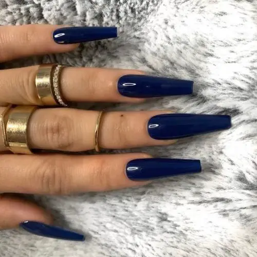 Dark Coffin Nail Designs