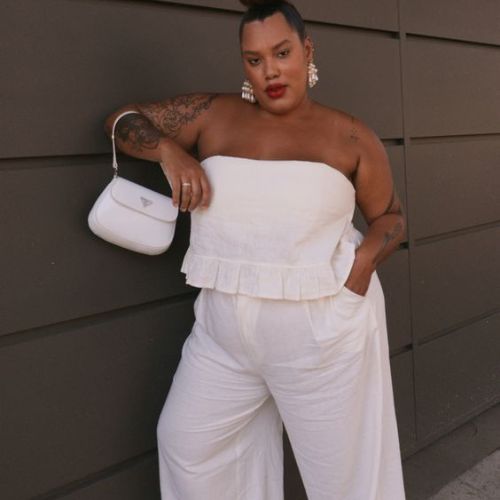 Plus Size All-White Outfit