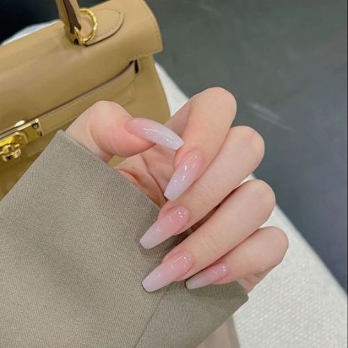 Nude Coffin Nail Designs