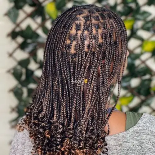 cute box braids styles