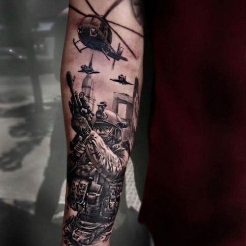 patriotic military tattoos