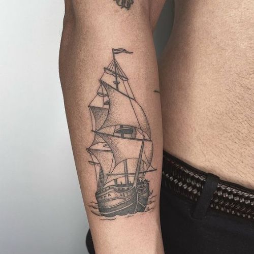 ship tattoos for men