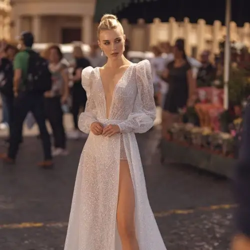 White Dress With Sheer