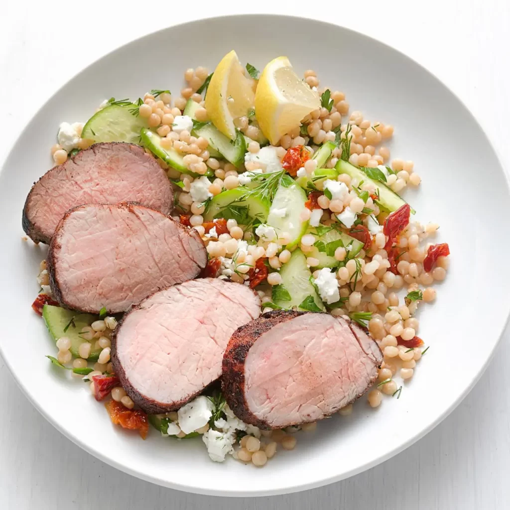 Grilled Pork Tenderloin Recipe with Couscous