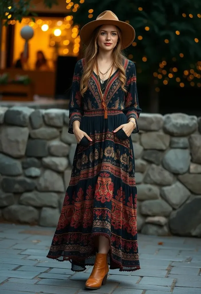 Boho Christmas Dress