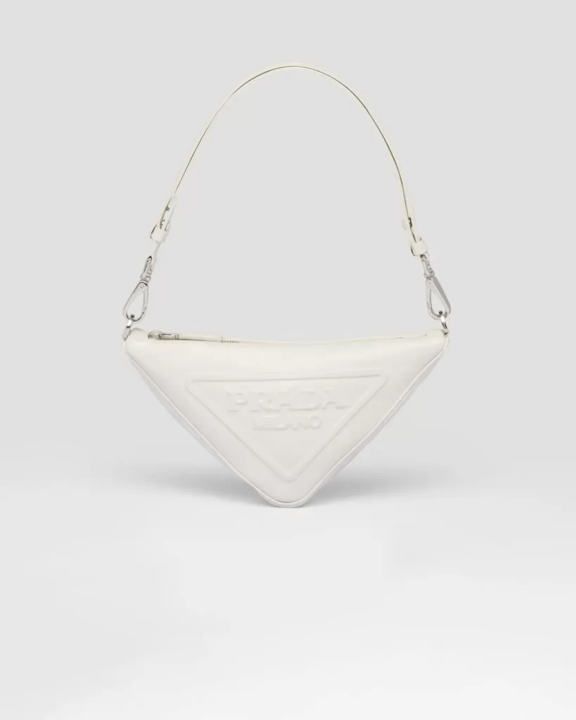 PRADA Triangle Leather Mini Bag