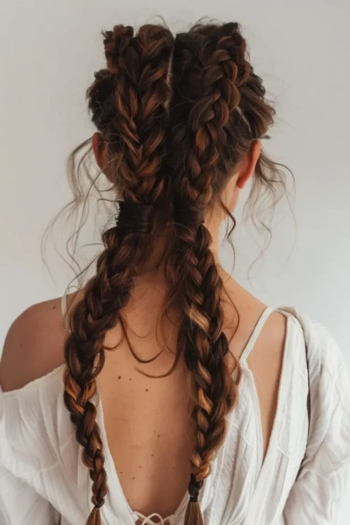 French Fishtail Braid Updo