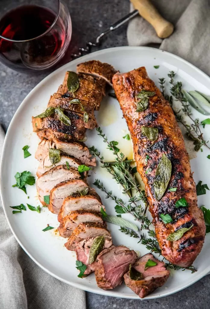 Delicious Grilled Pork Tenderloin with Sage and Garlic