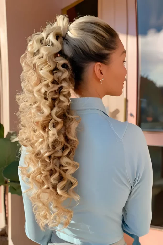 Curly Hair Ponytail