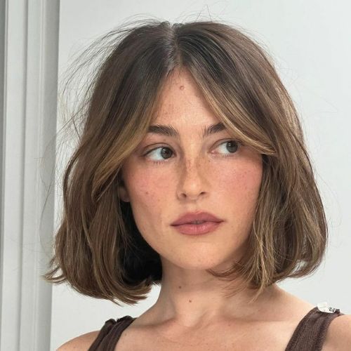 french bob textured hair