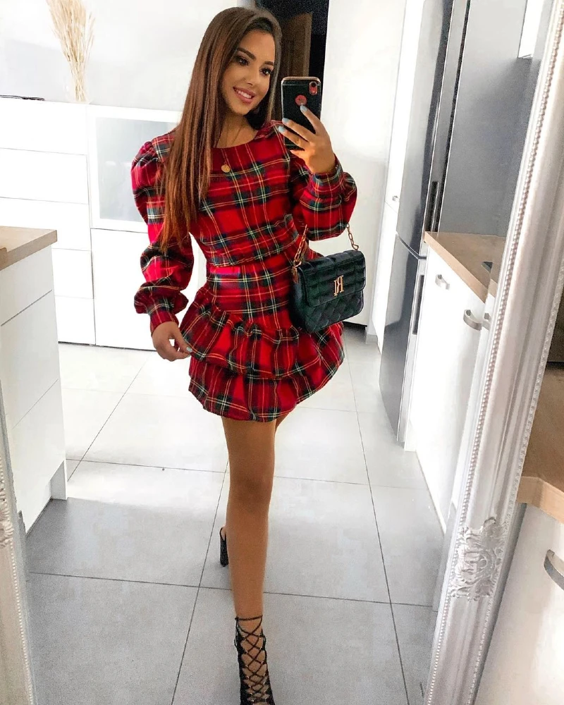 Christmas Plaid Dress