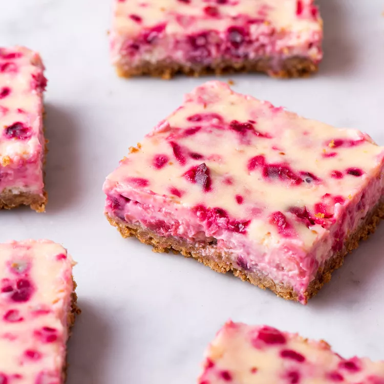 Lemon Cranberry Cheesecake Bars Recipe