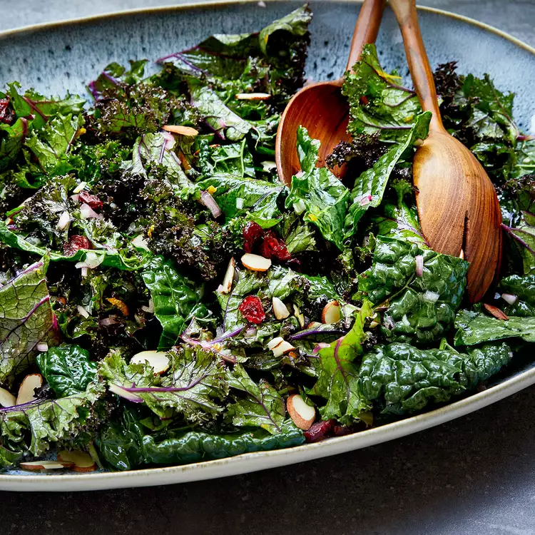 Massaged Kale Salad With Cranberries