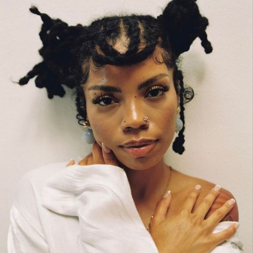 dreadlock space buns black women