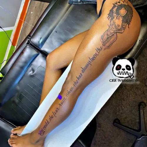 Quotes full leg tattoos for females