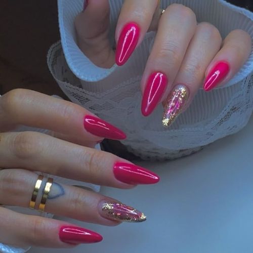 ombre pink valentines nails