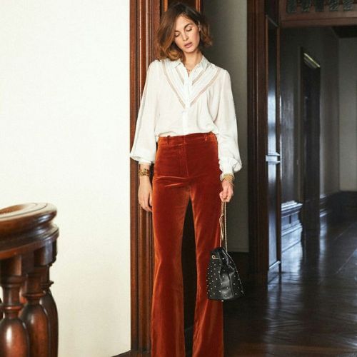 outfit ideas with velvet pants
velvet flare pants outfit ideas
how to wear velvet pants outfit ideas