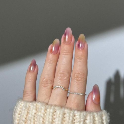 chrome summer nails